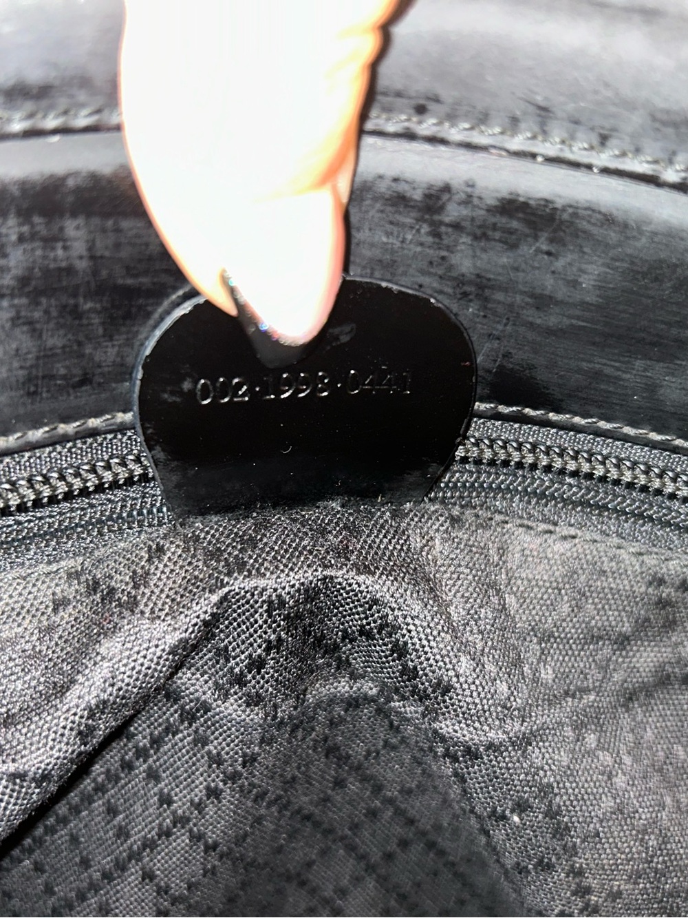 Gucci Black Woven Tote with Bamboo Handles EUC - Picture 9 of 11